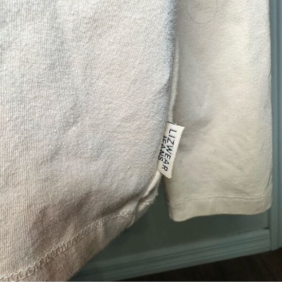 Liz Claiborne Cream V-Neck Sweater with Satin Neckline - Picture 5 of 7
